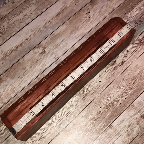 Hand carved wooden incense box, 2 cone/2 stick holder & box of 8 sticks -NWOT - Picture 14 of 16